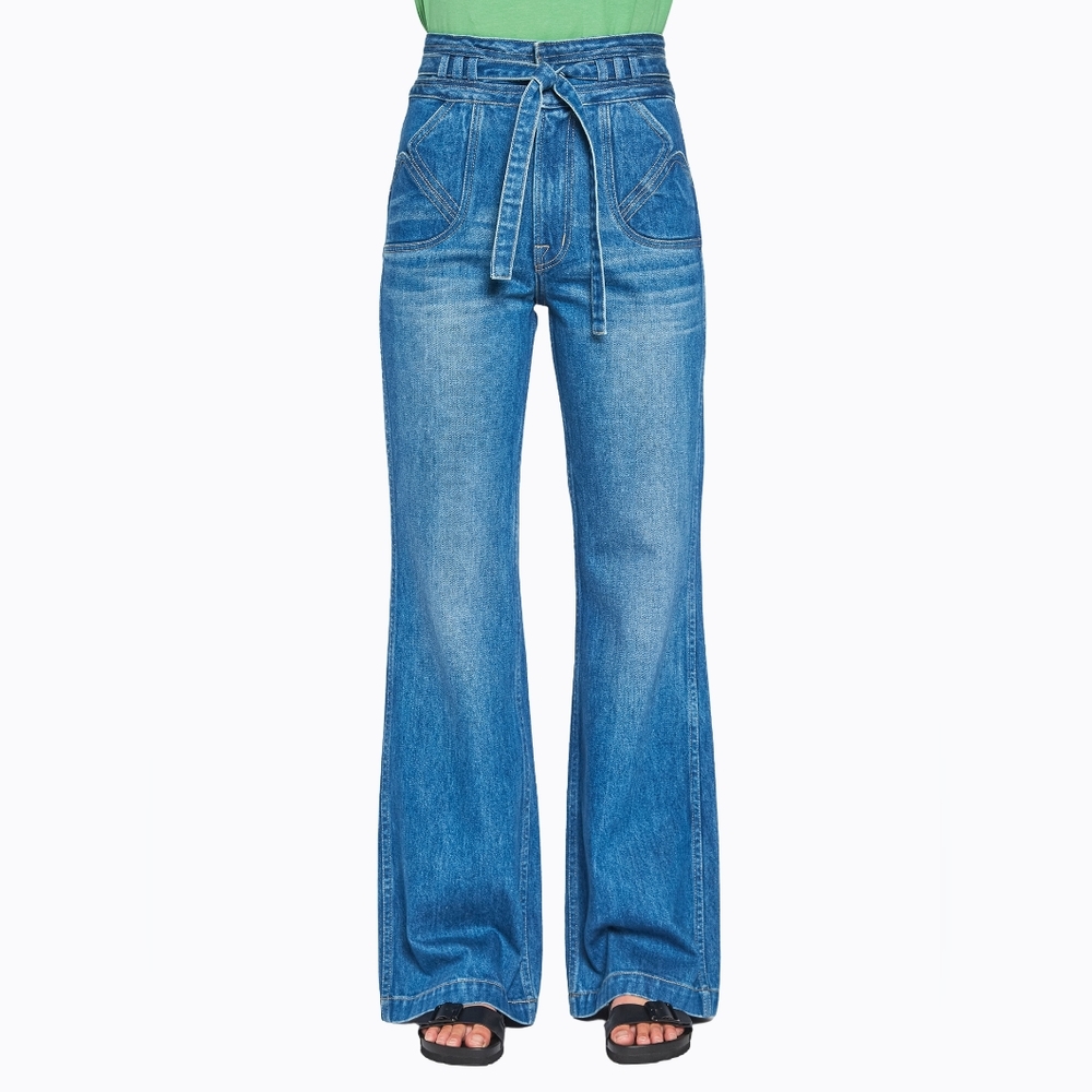 Bella Seamed Pocket Flare Jeans